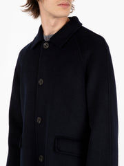 STIMM - Bomber con zip in lana navy