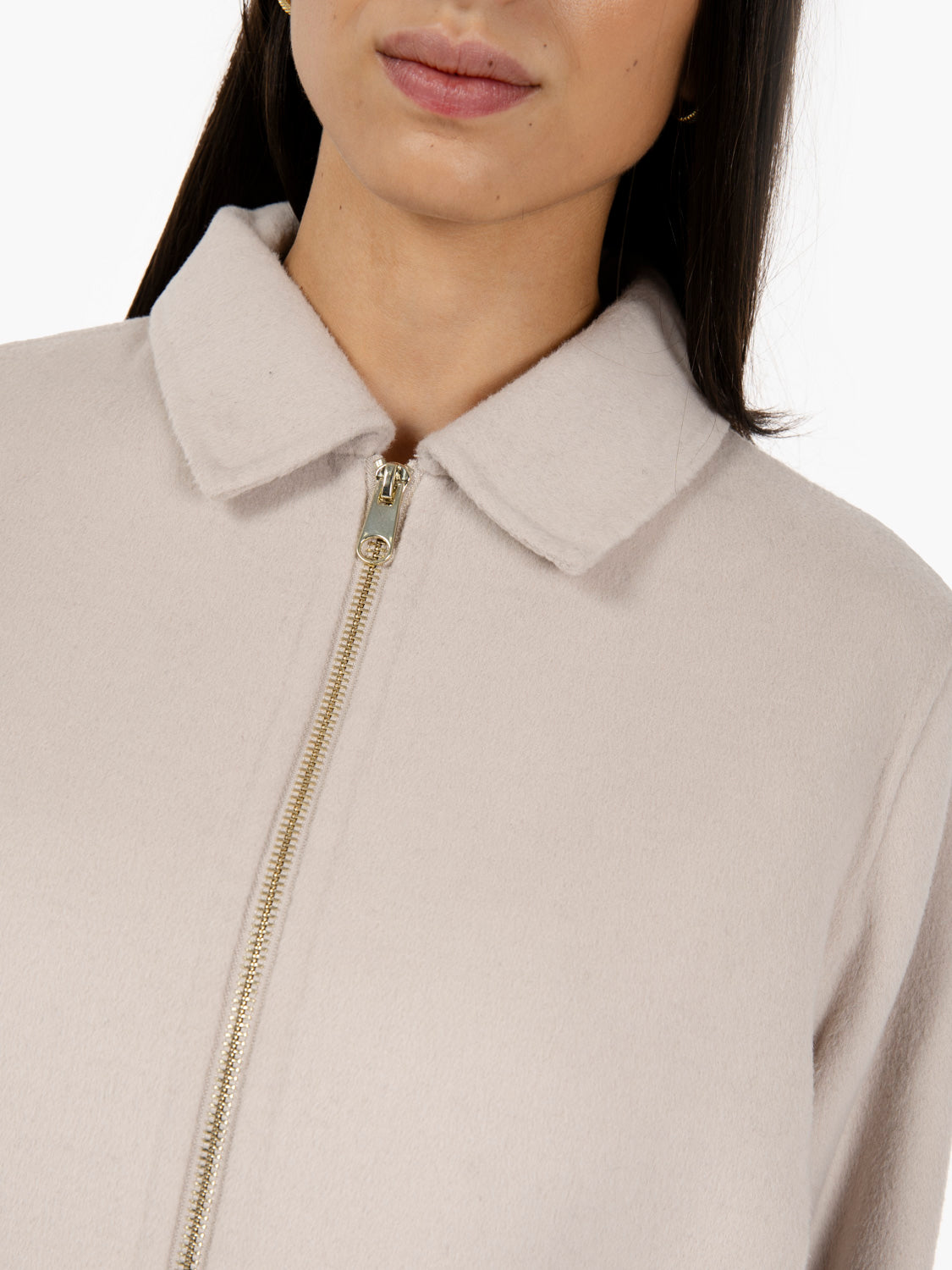 Denim ice cloth bomber jacket