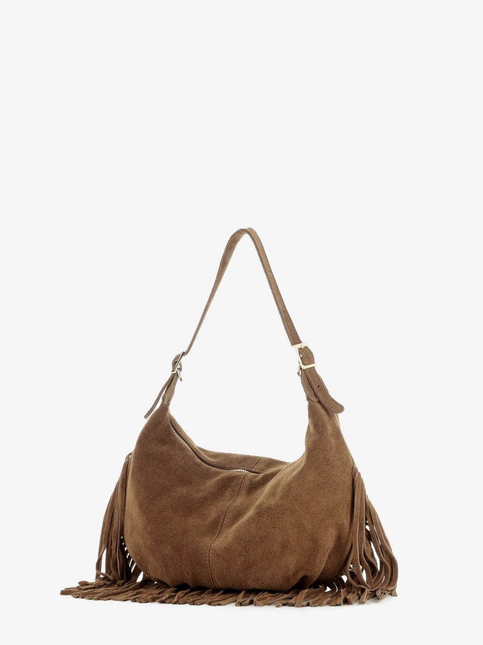 SUEDE FRINGE BAG IN LEATHER 12194_LEATHER