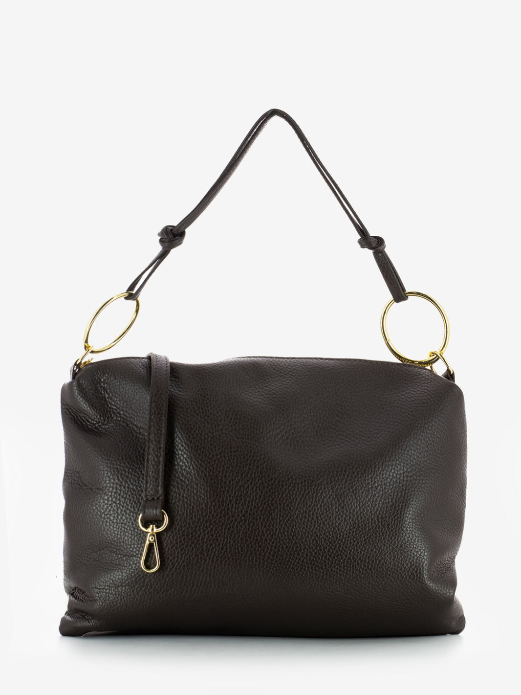 Borsa a spalla in pelle dollaro testa di moro