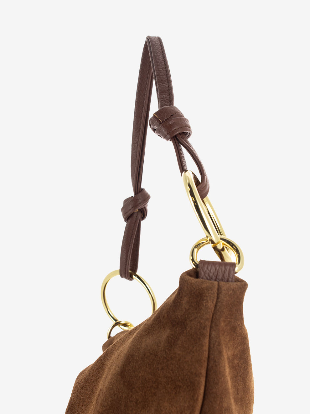 LARGE BROWN SUEDE BAG 1147-G/C_BOWN