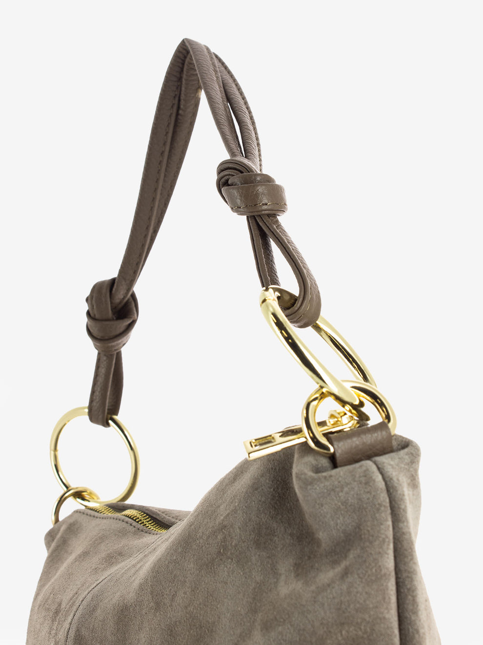 LARGE TAUPE SUEDE BAG 1147-G/C_TAU