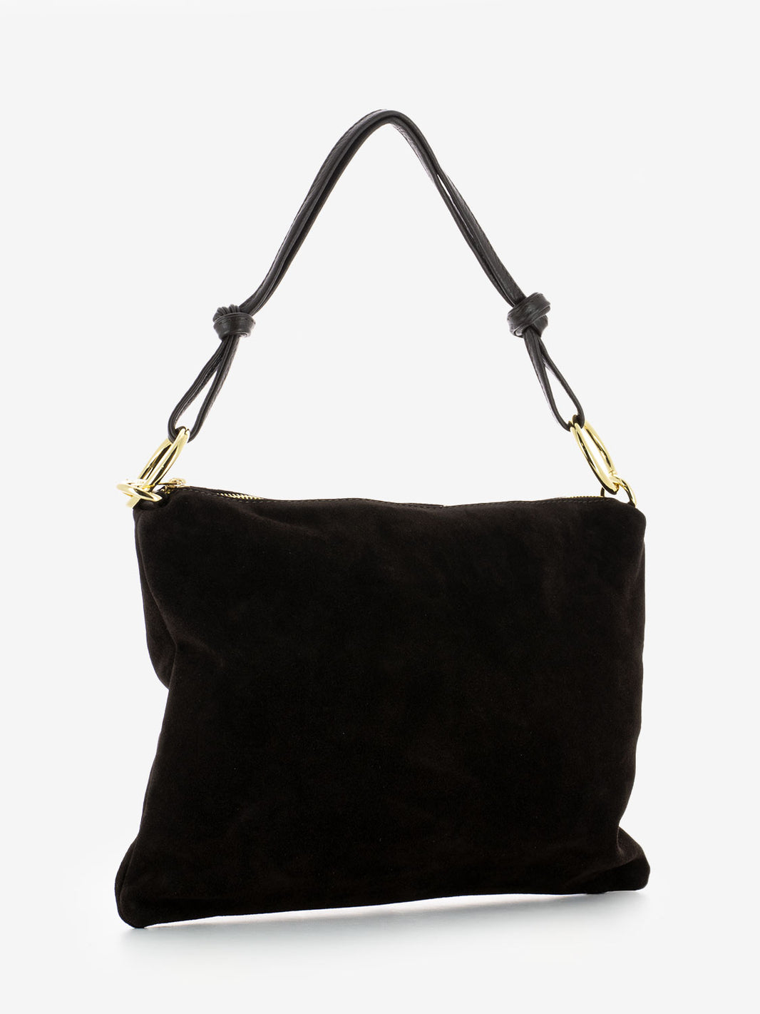 LARGE DARK BROWN SUEDE BAG 1147-G/C_TDM