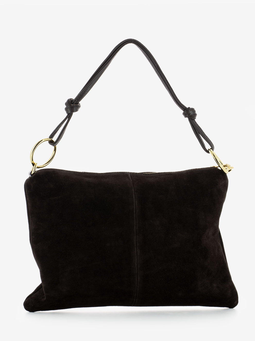 LARGE DARK BROWN SUEDE BAG 1147-G/C_TDM