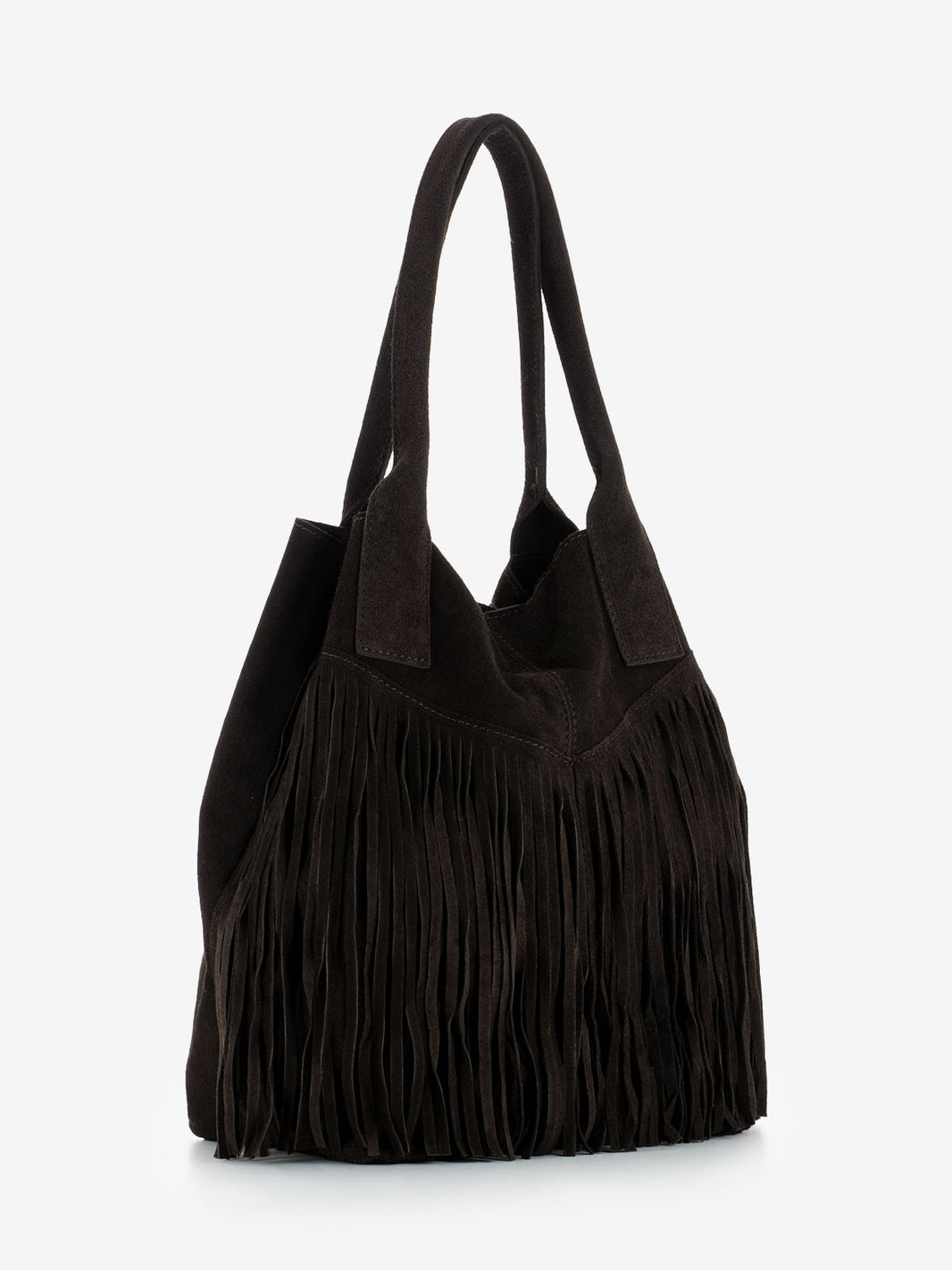 DARK BROWN FRINGE BAG 21124_TDM
