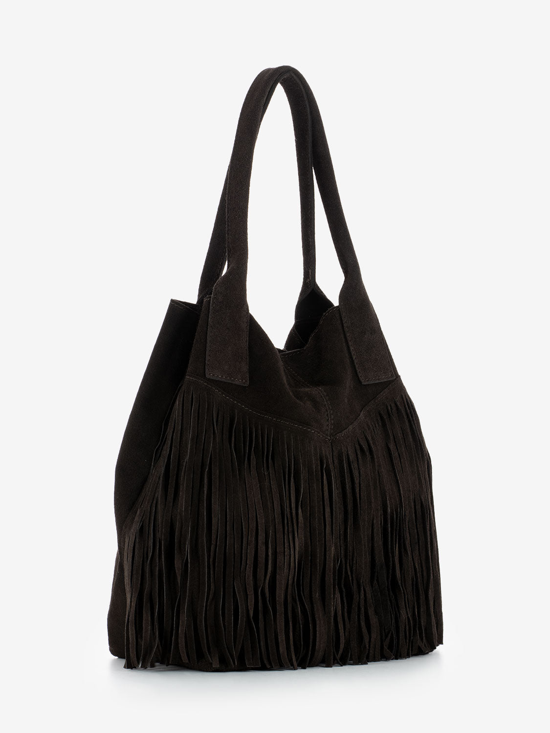 DARK BROWN FRINGE BAG 21124_TDM