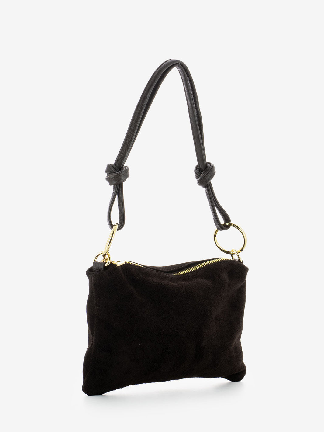 SMALL DARK BROWN SUEDE BAG 1147-S/C_TDM