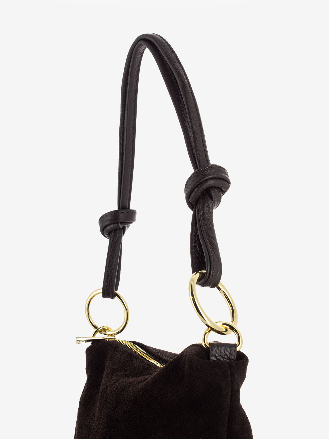 SMALL DARK BROWN SUEDE BAG 1147-S/C_TDM