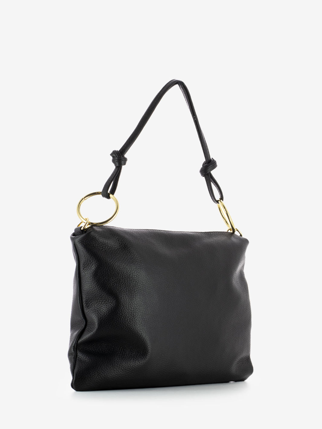 Borsa spalla in pelle dollaro nero