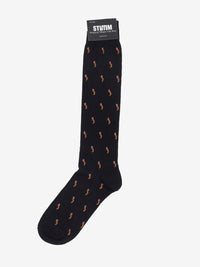 Black horn socks