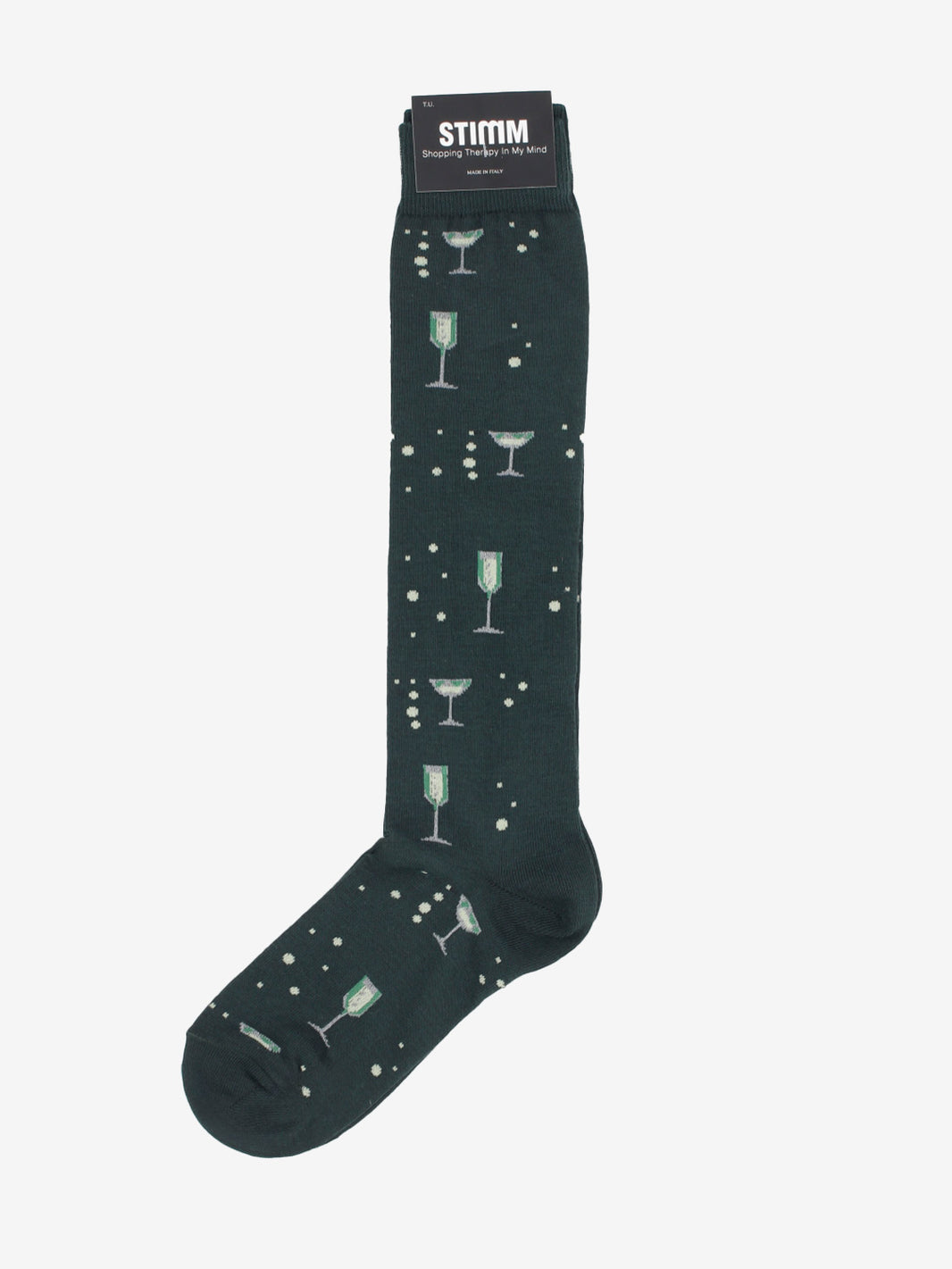 WINE PATTERN SOCKS GREEN 1148LF_GREEN