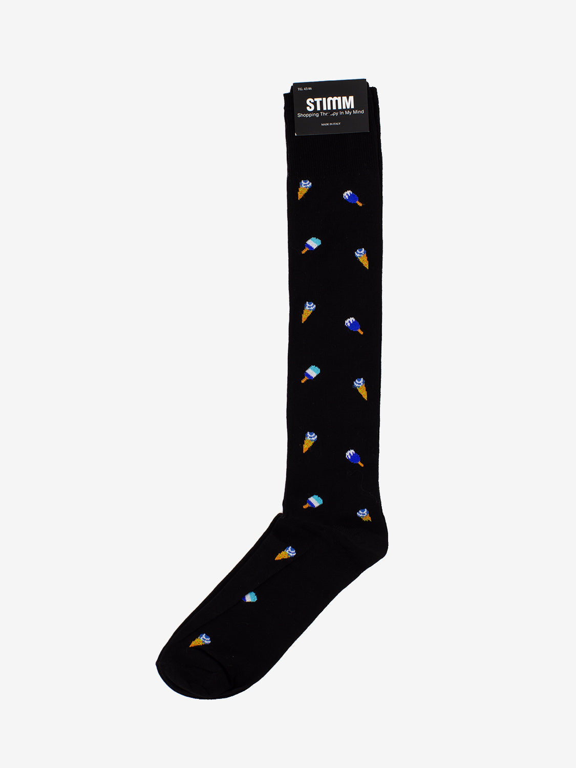 Calzini lunghi con gelati nero