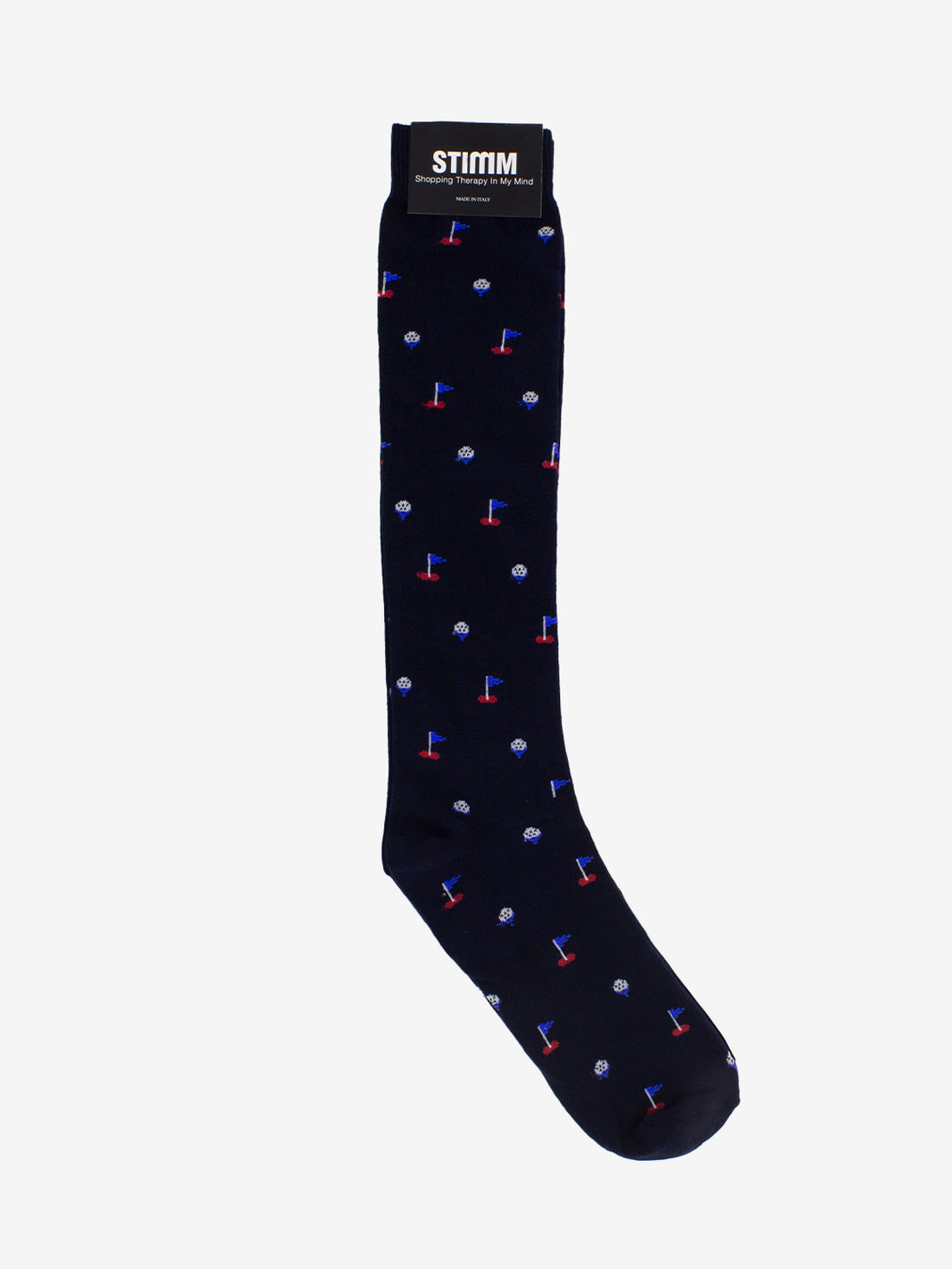 Calzini lunghi golf blu
