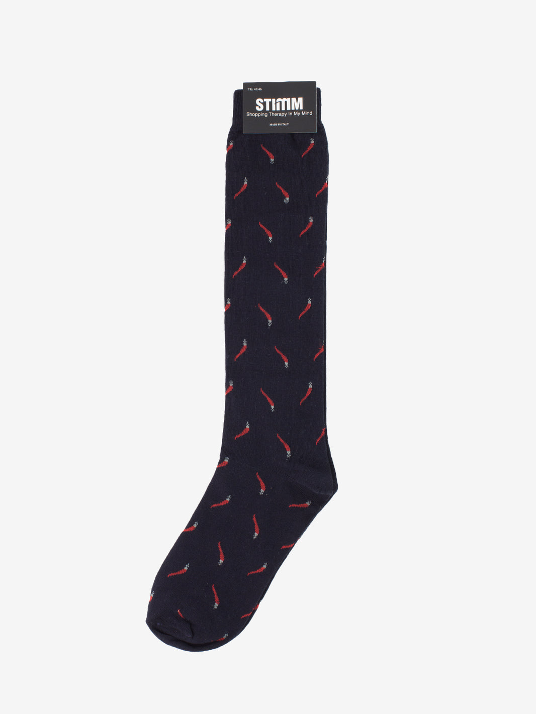 Calzino lungo cornetti blu / rosso