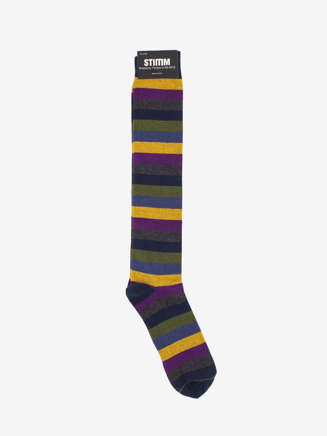 Calzino lungo fasce multicolor