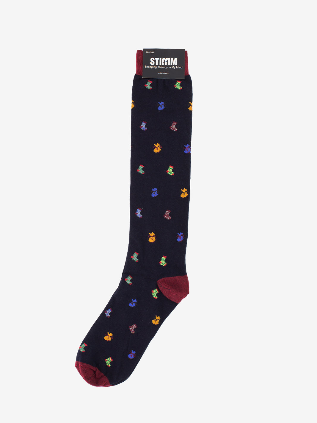 Calzino lungo natale calza blu