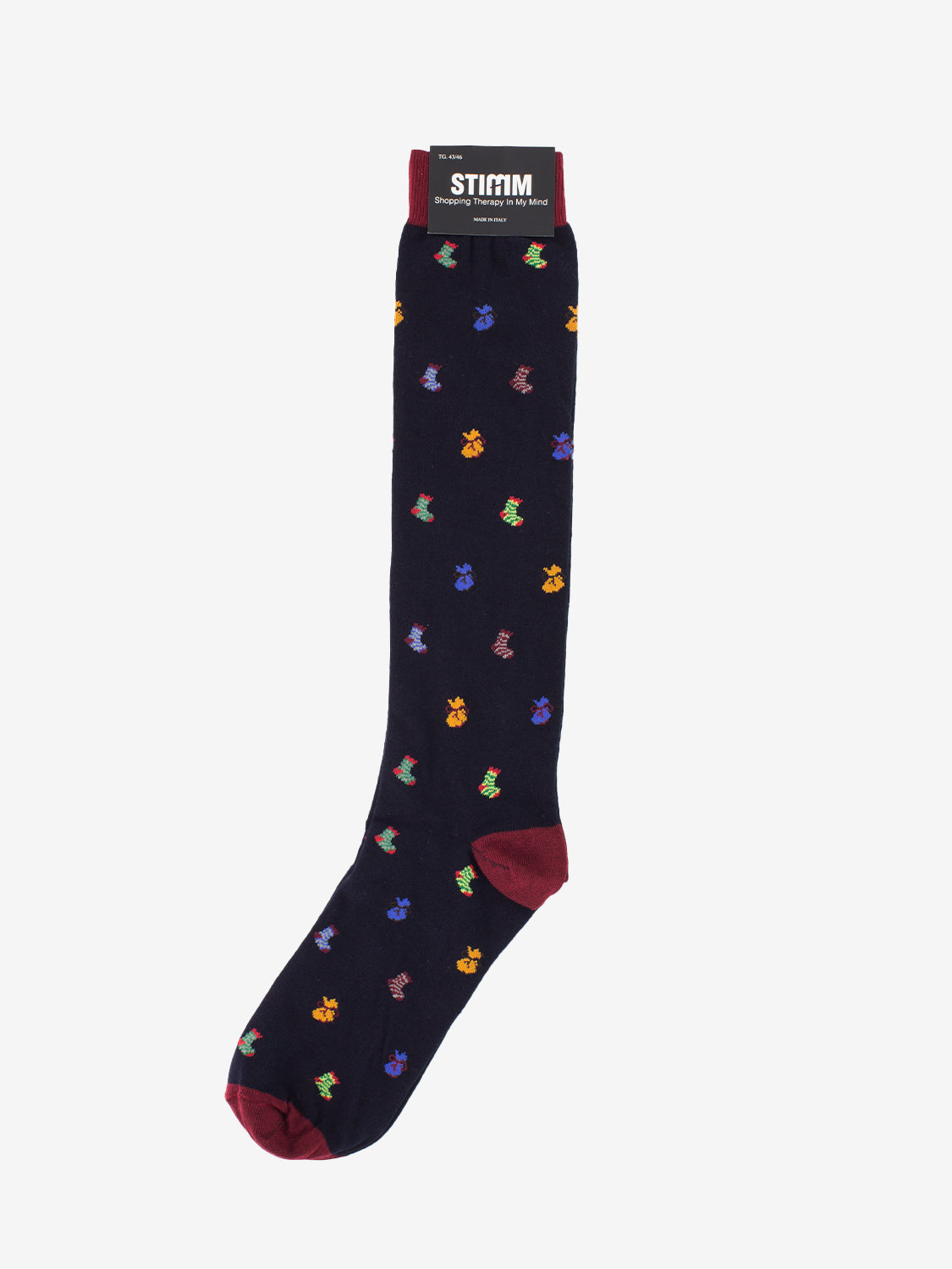 Long sock Christmas blue stocking