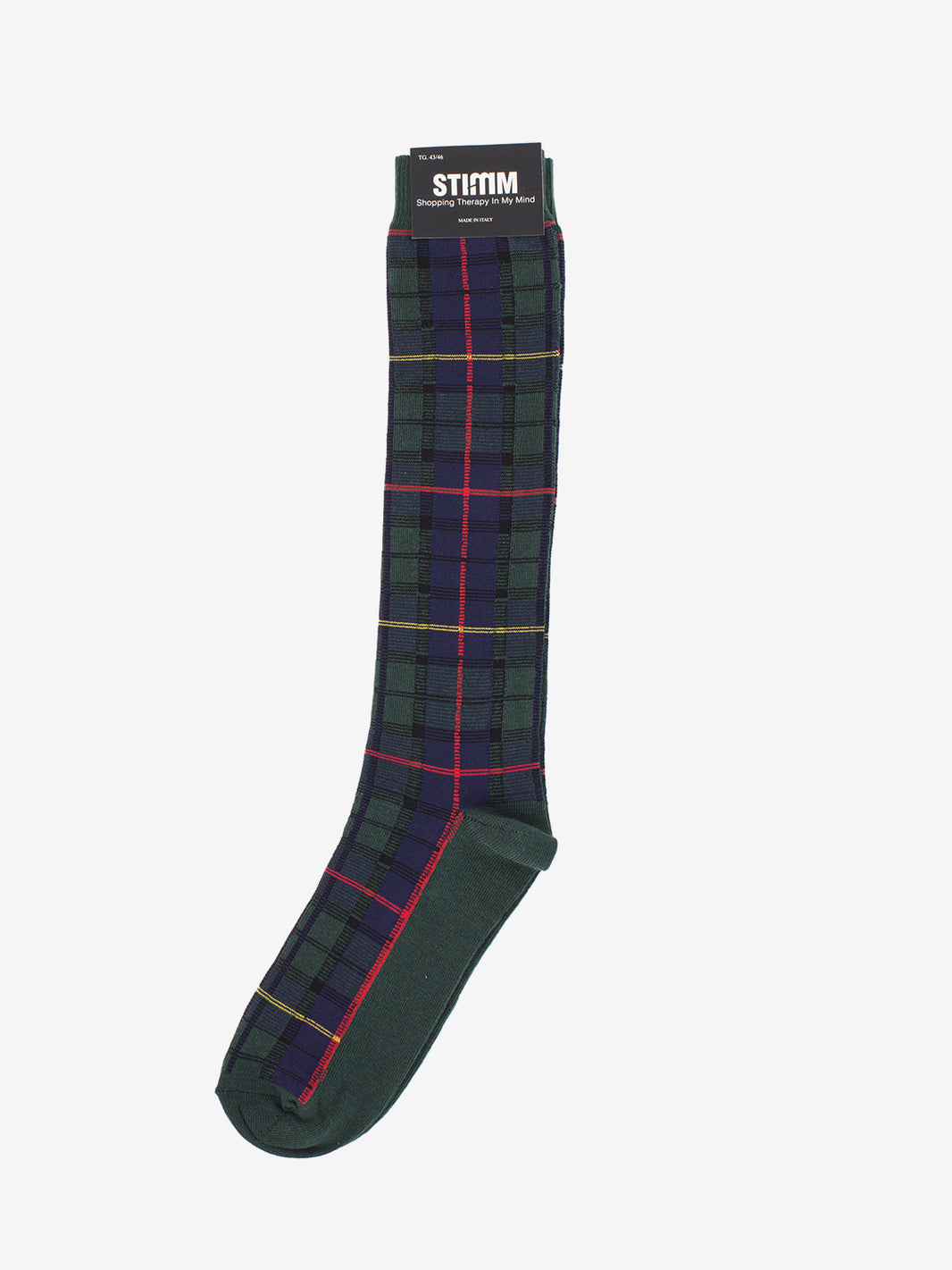 Calzino lungo natale jacquard verde