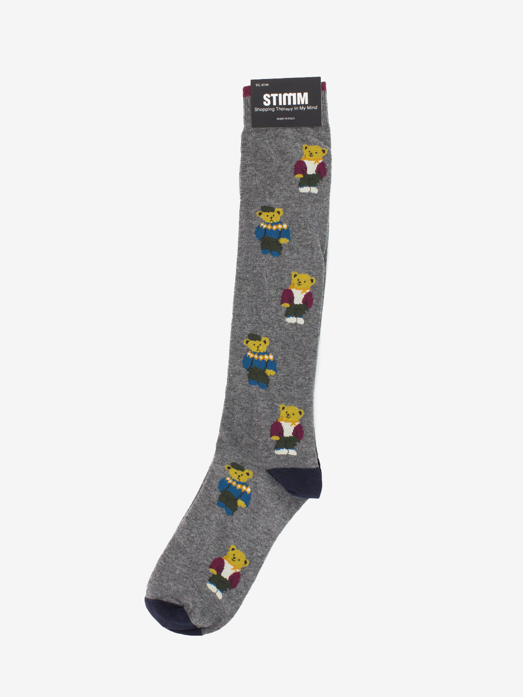 Calzino lungo orsetto grigio