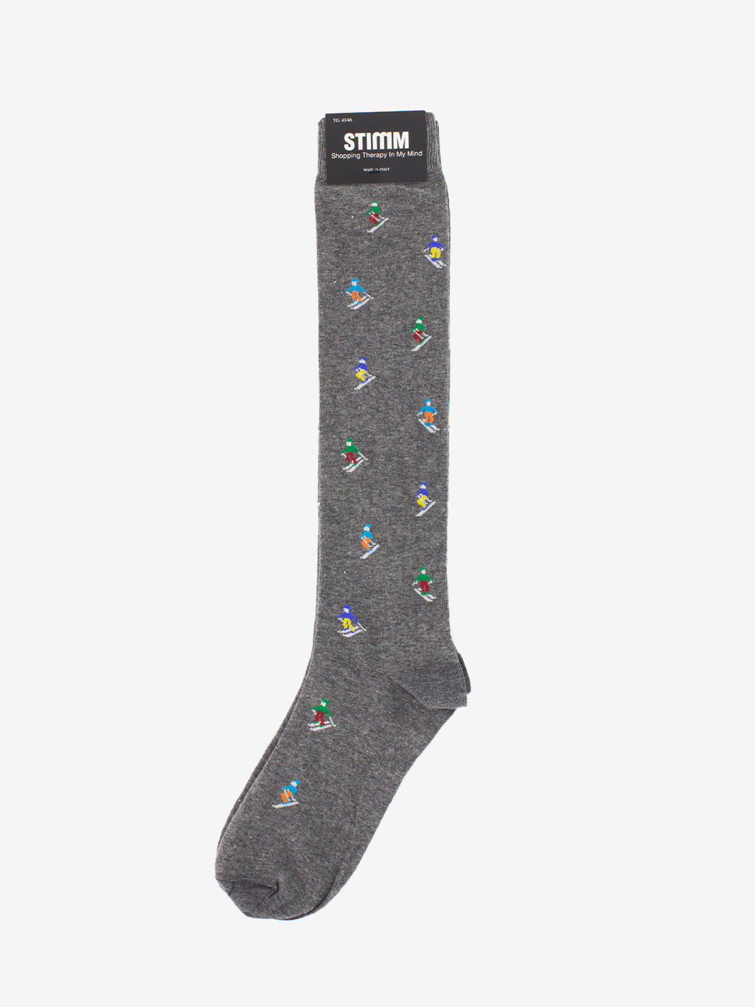Calzino lungo sciatore grigio