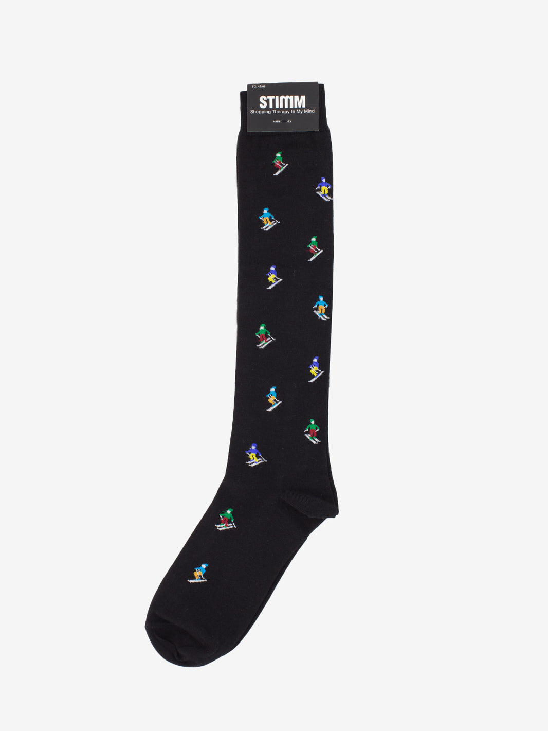 Calzino lungo sciatore nero
