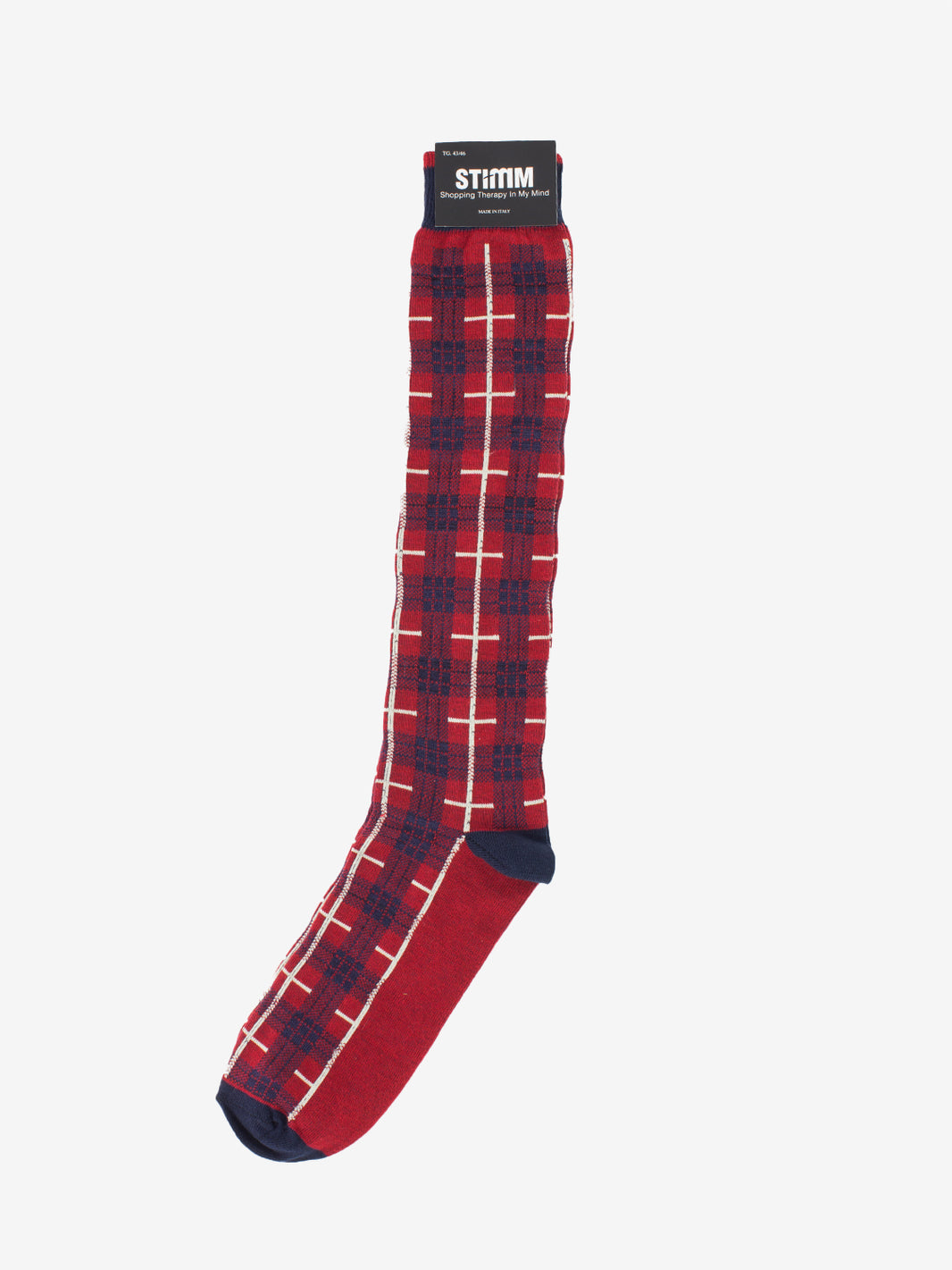 Calzino lungo scozia rosso