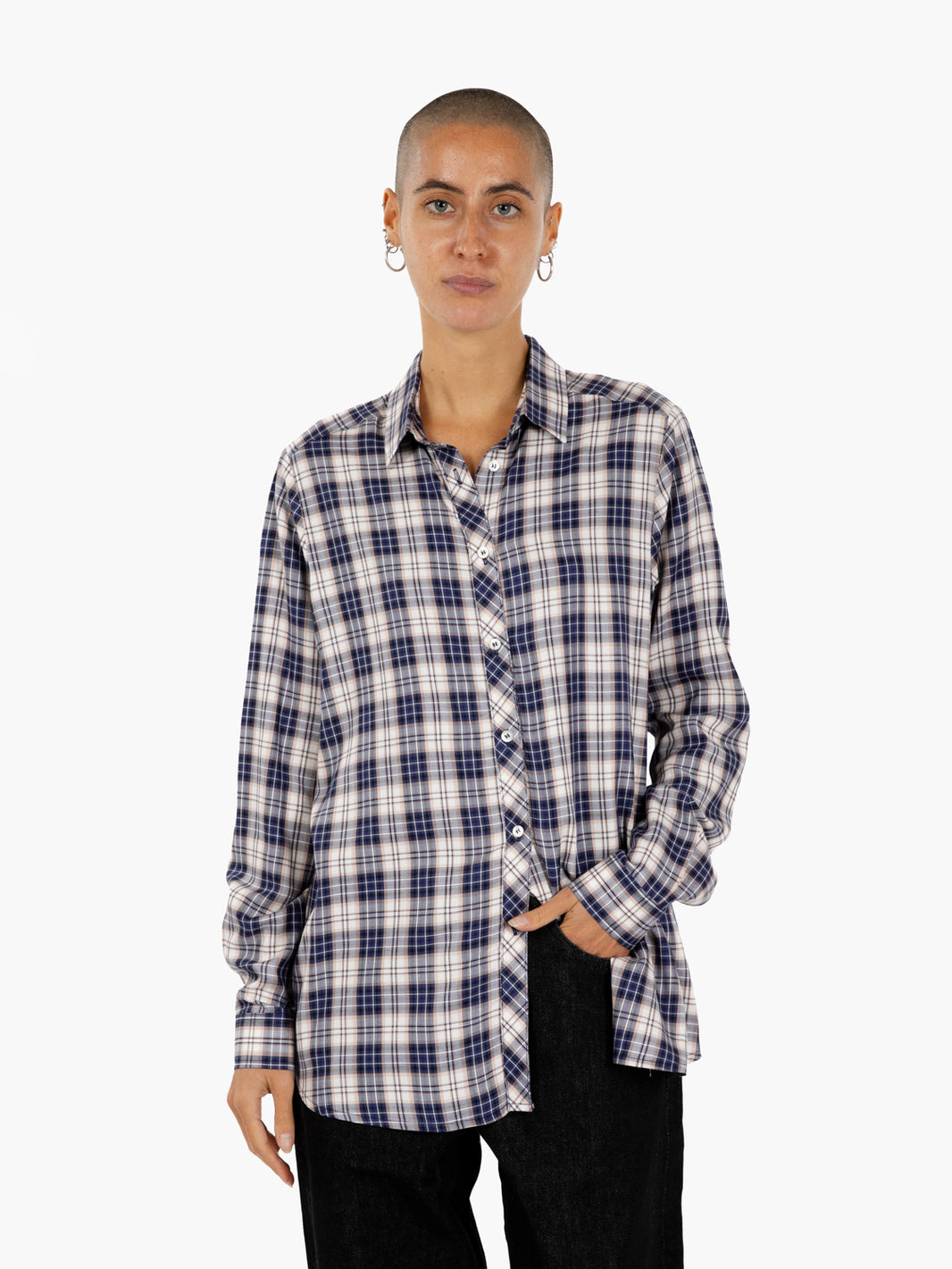 BLUE CHECKED SHIRT 25-505_BLUE