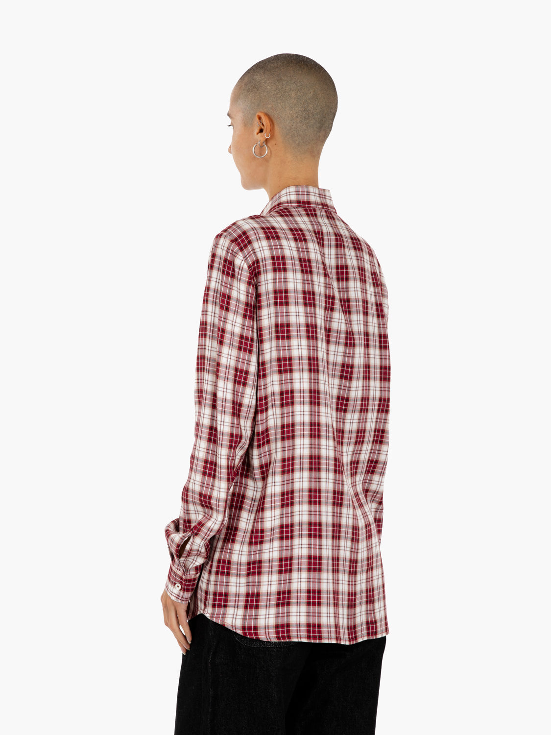 BURGUNDY CHECKED SHIRT 25-505_BORD