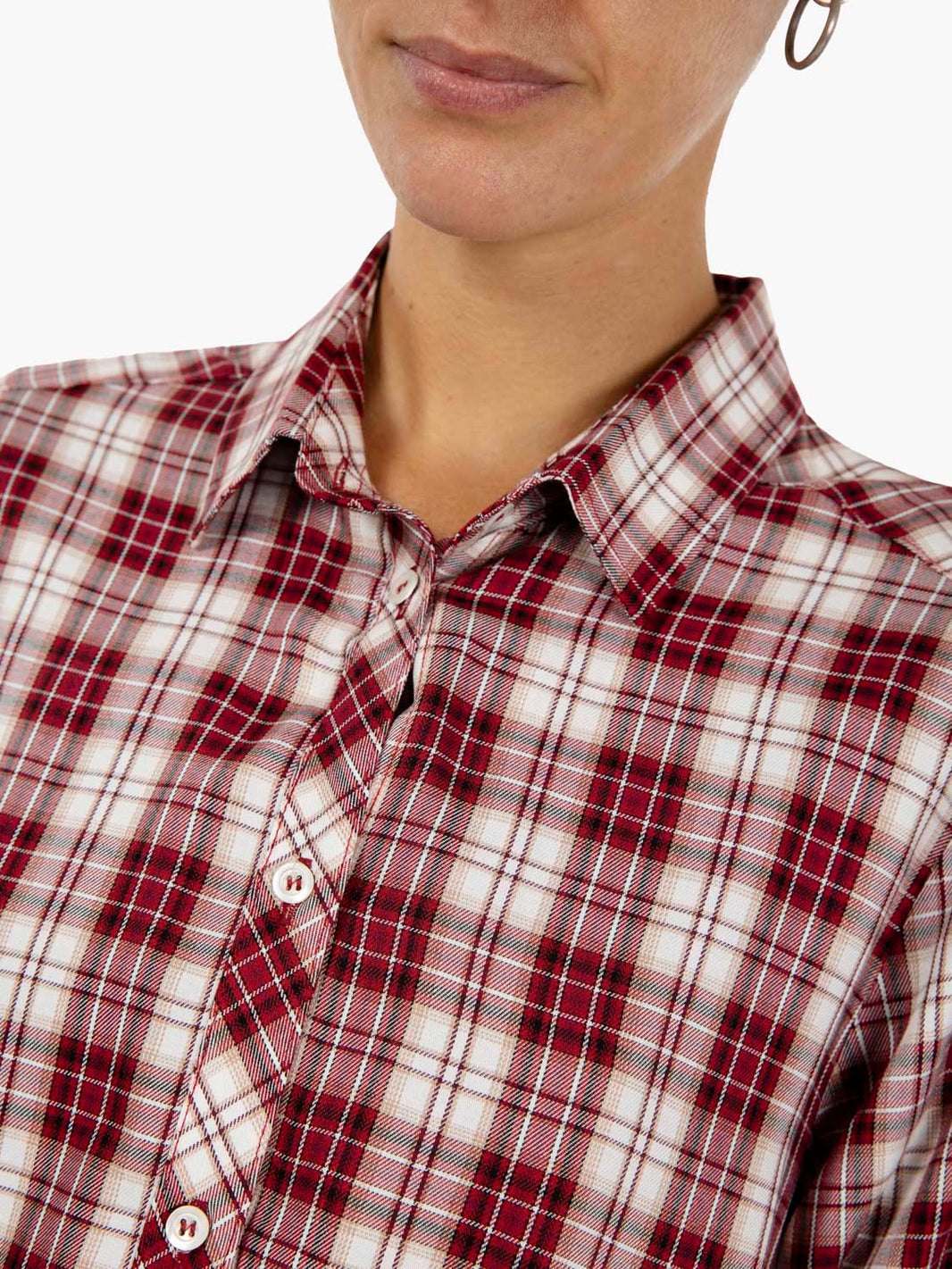 BURGUNDY CHECKED SHIRT 25-505_BORD