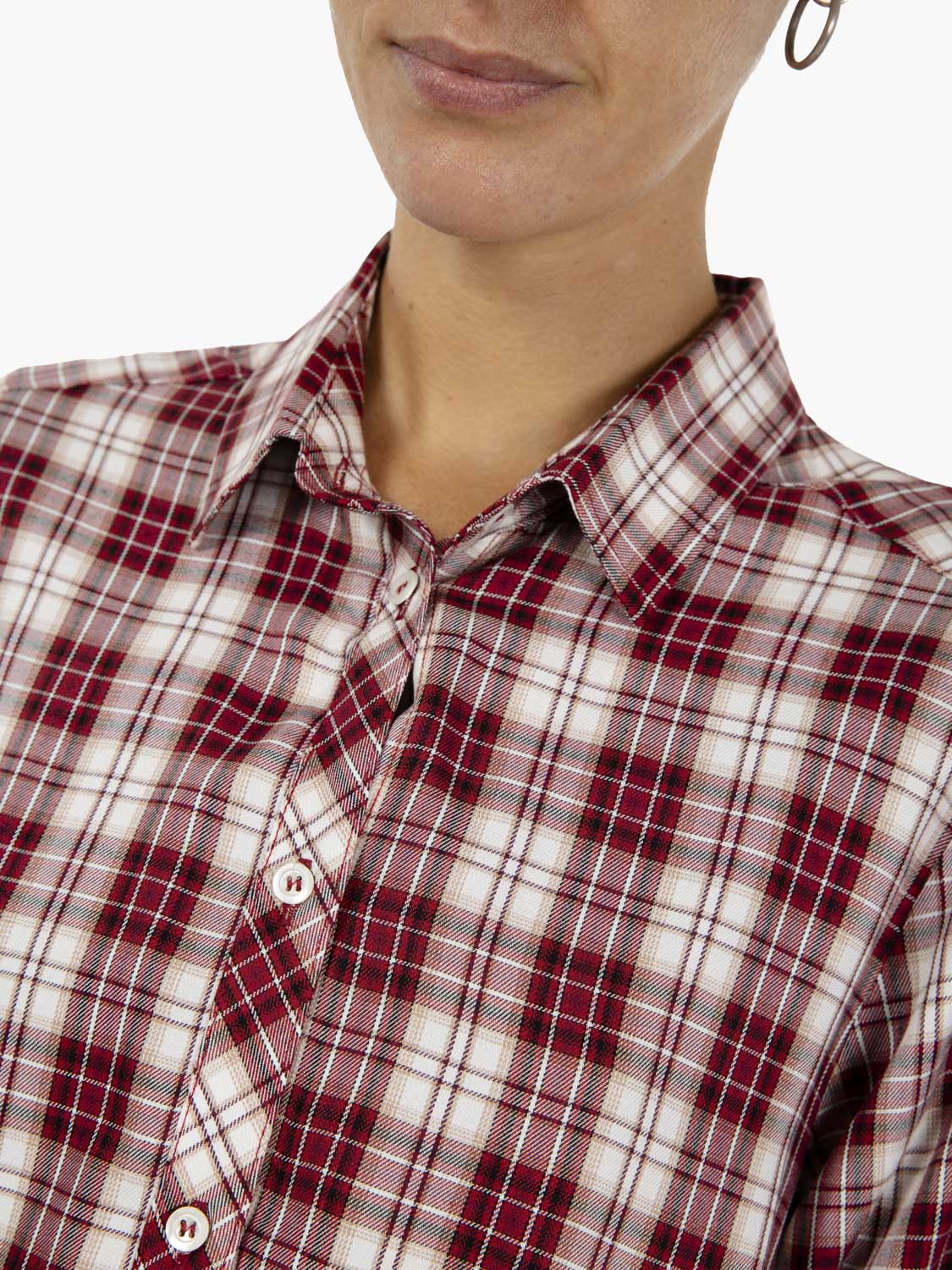 BURGUNDY CHECKED SHIRT 25-505_BORD