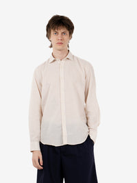 Camicia a righe sand / white