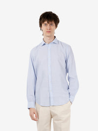 Camicia a righe sky / white