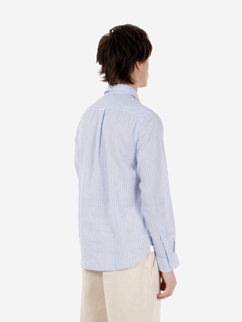 Camicia a righe sky / white