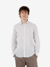 Striped shirt white / green