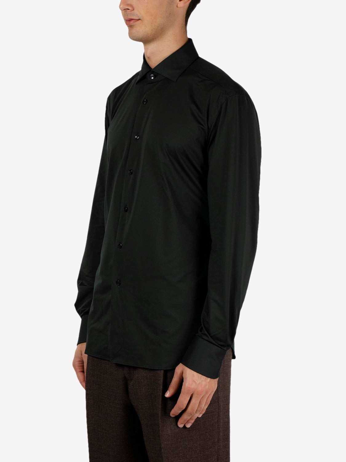 ACTIVE TAILOR FIT SHIRT BOTTLE GREEN ACT558ML/11460_032