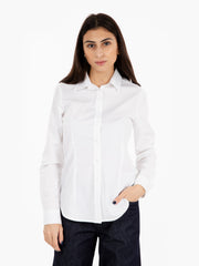 STIMM - Camicia basic sfiancata bianco