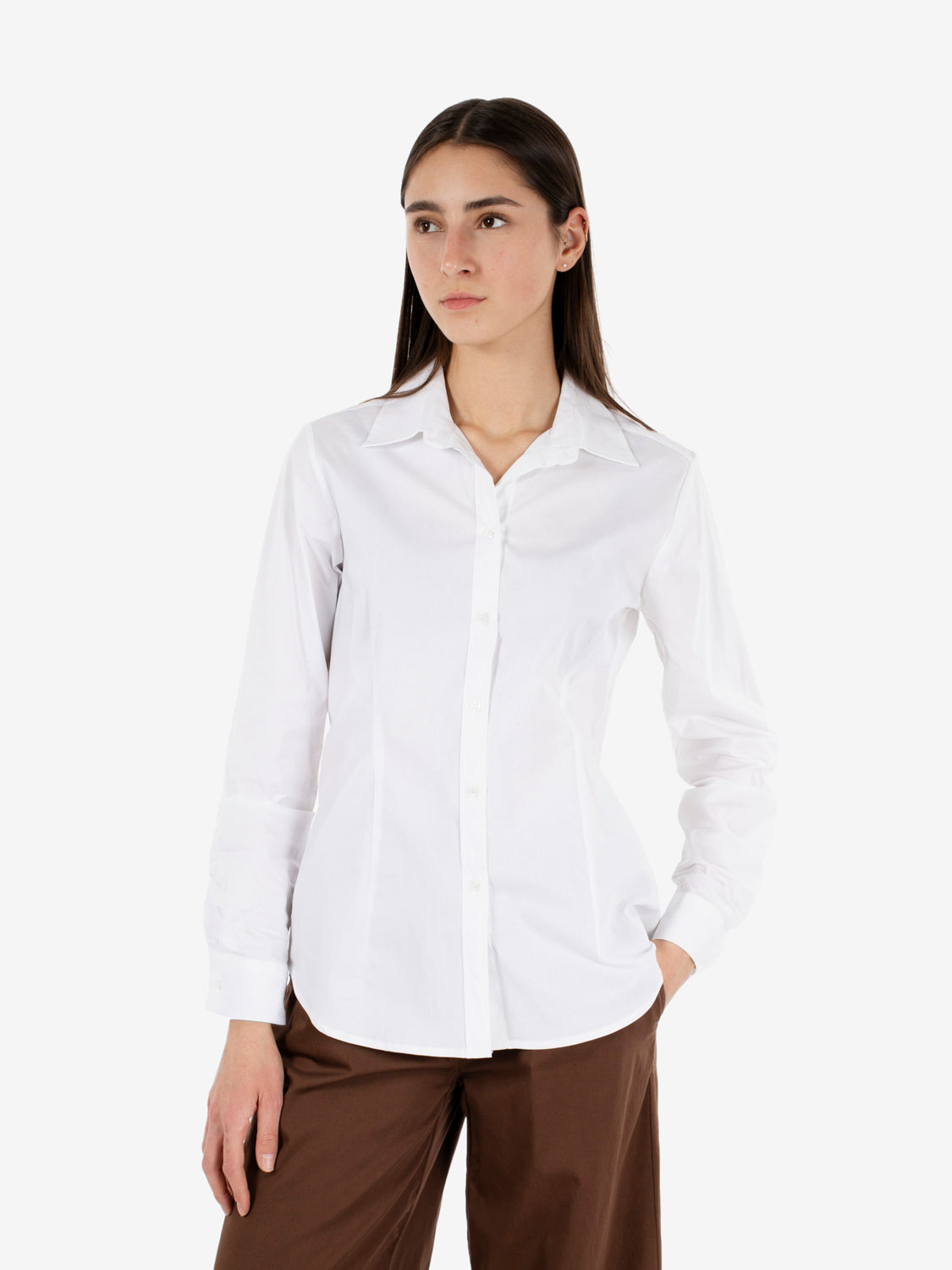 Basic Fitted Shirt White