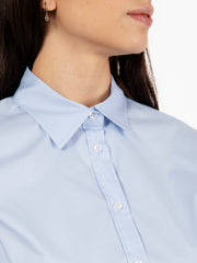 STIMM - Camicia basic sfiancata cielo