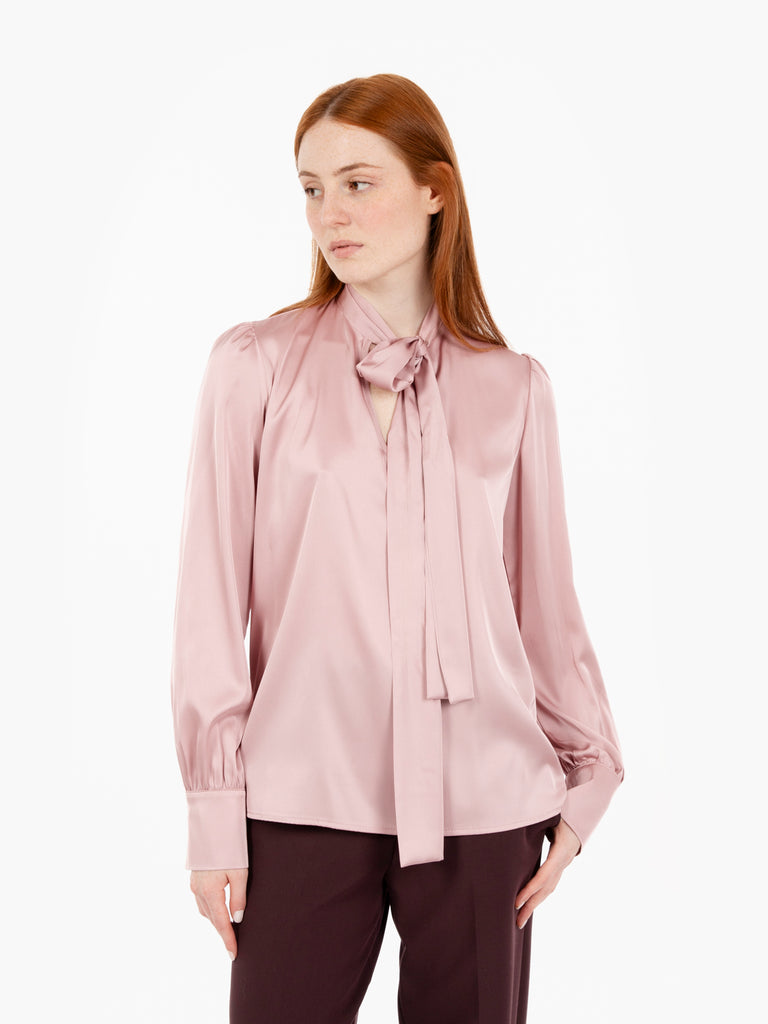 STIMM - Camicia con fiocco rosa