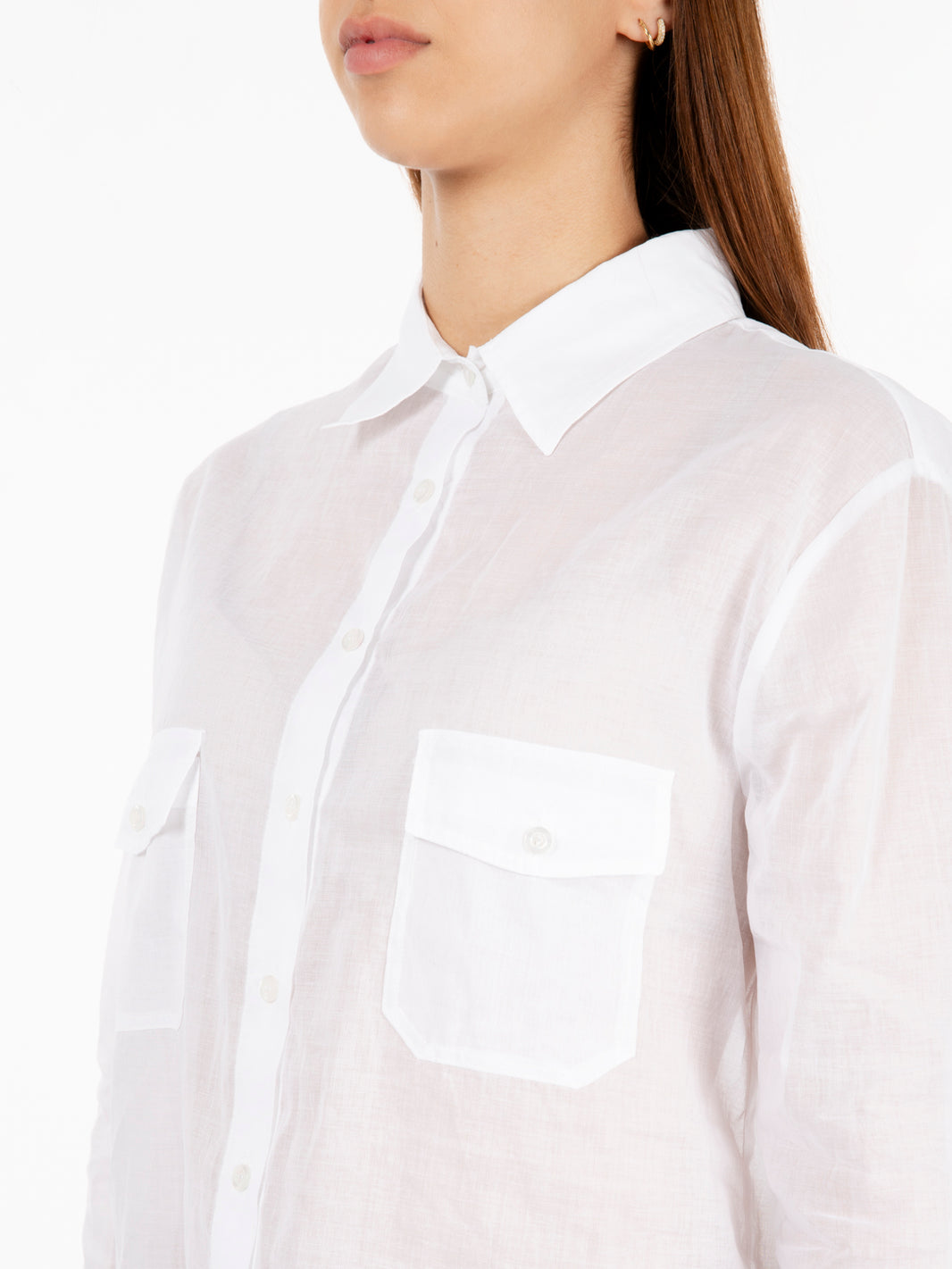 Camicia con tasche bianco
