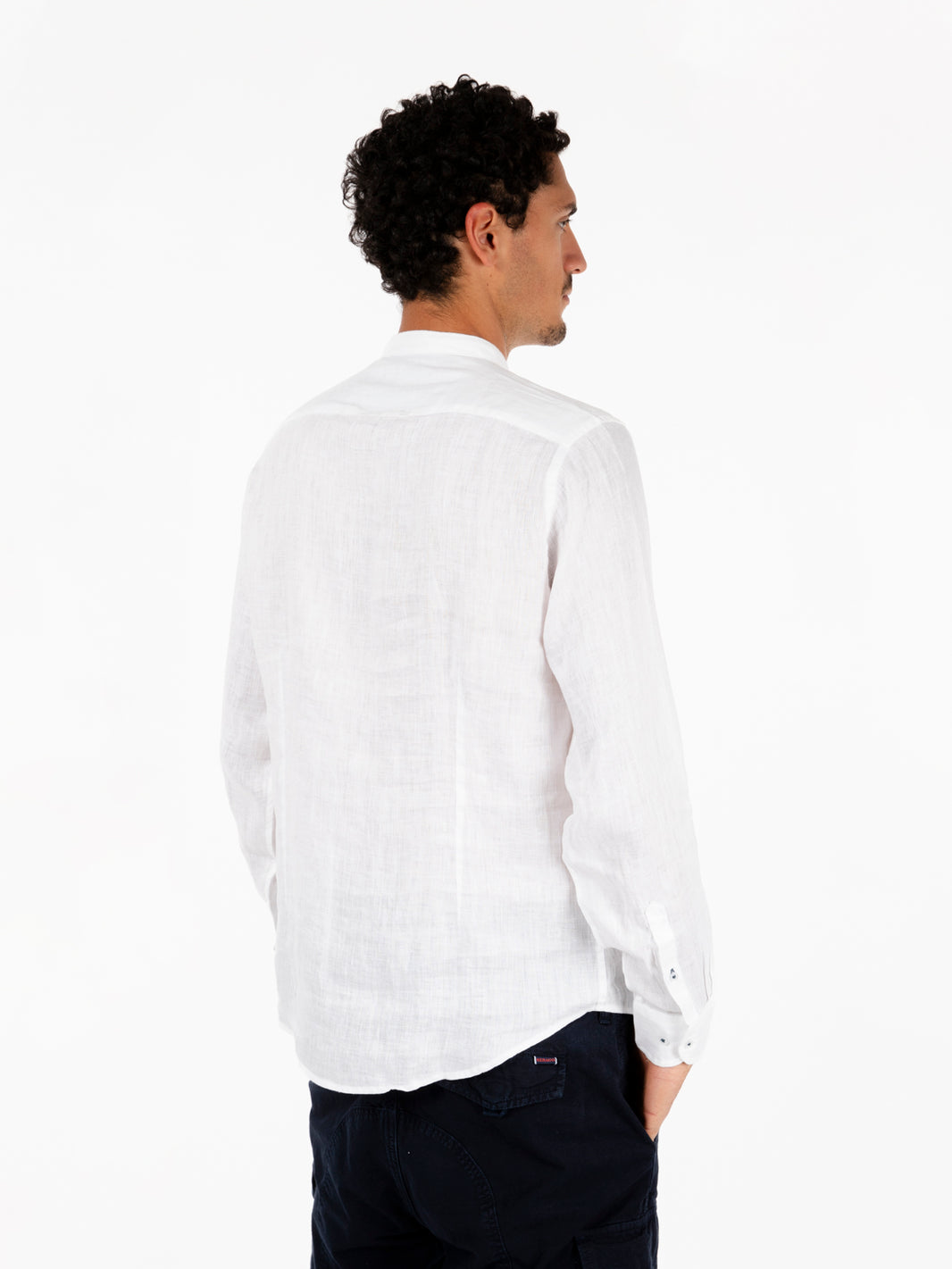 White linen Korean shirt