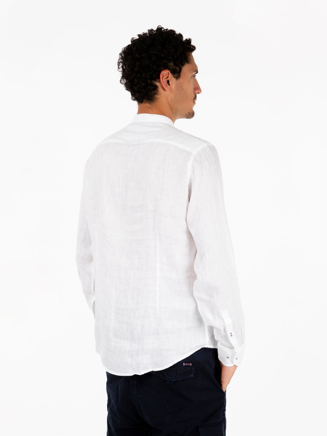 White linen Korean shirt