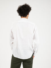 STIMM - Camicia coreana lino bianco