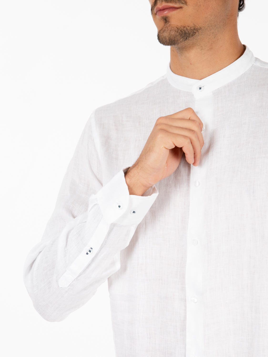 White linen Korean shirt