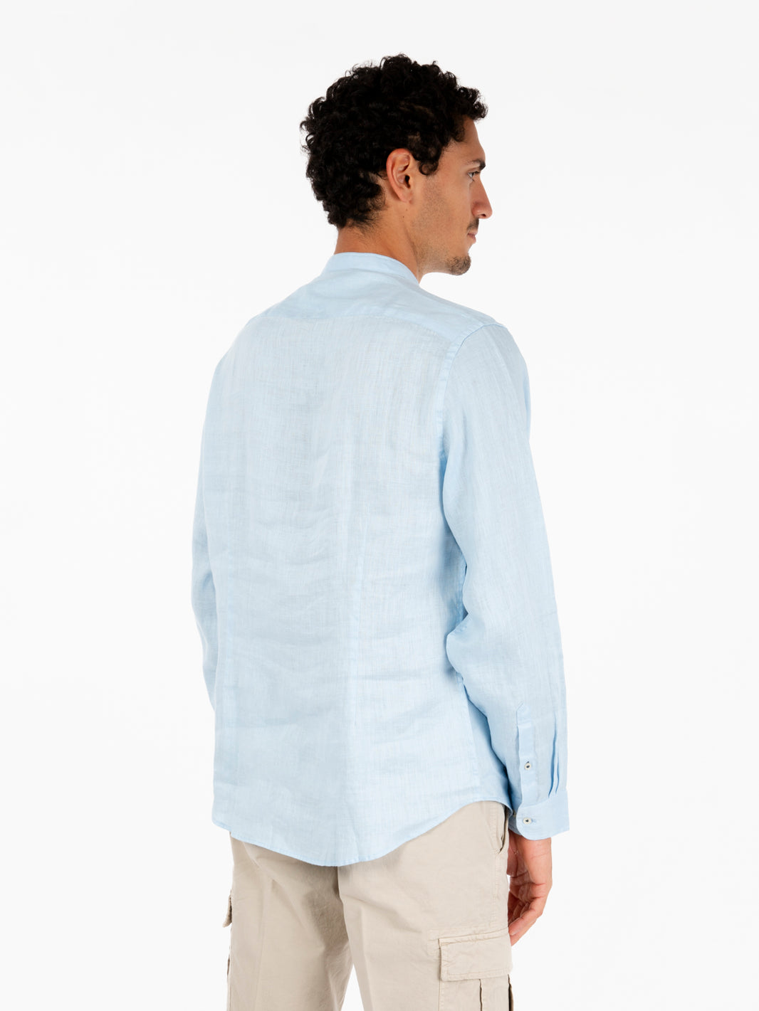 Korean sky linen shirt