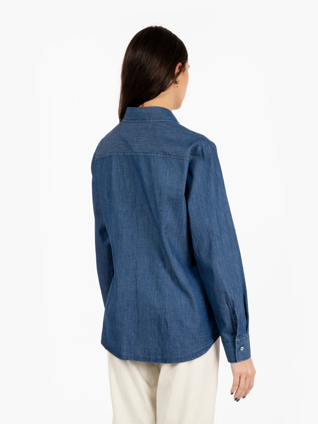 Blue denim shirt