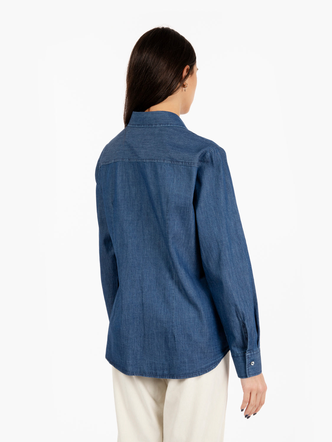 Blue denim shirt