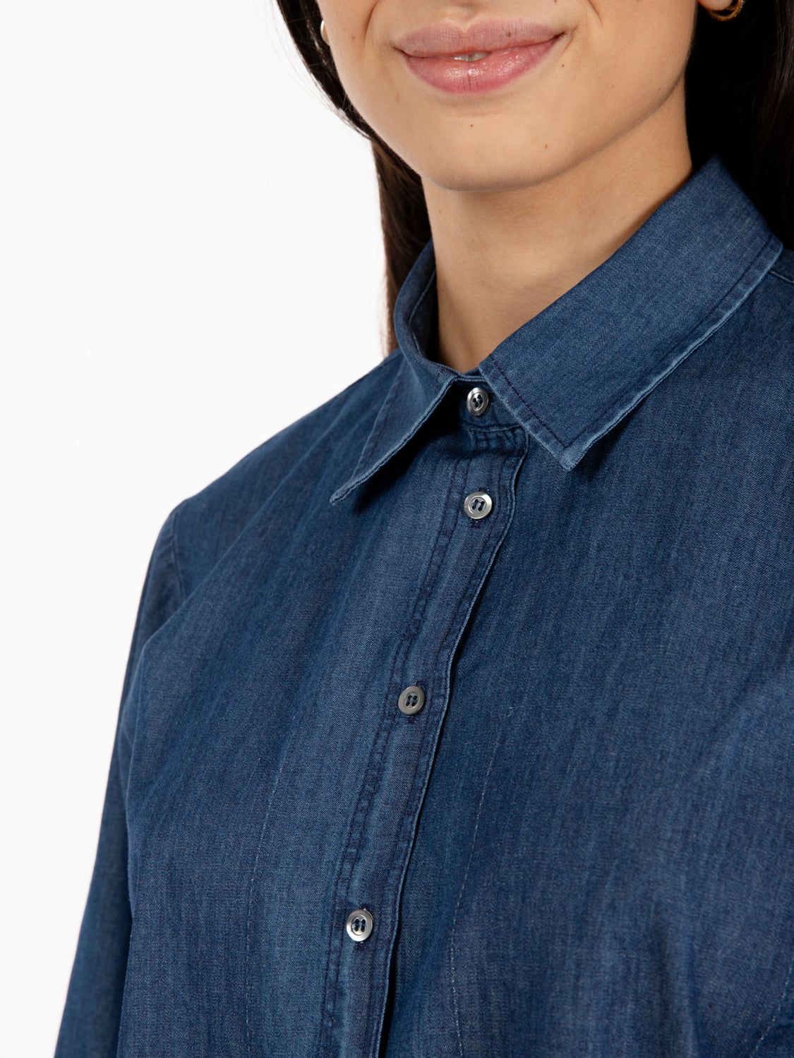Blue denim shirt