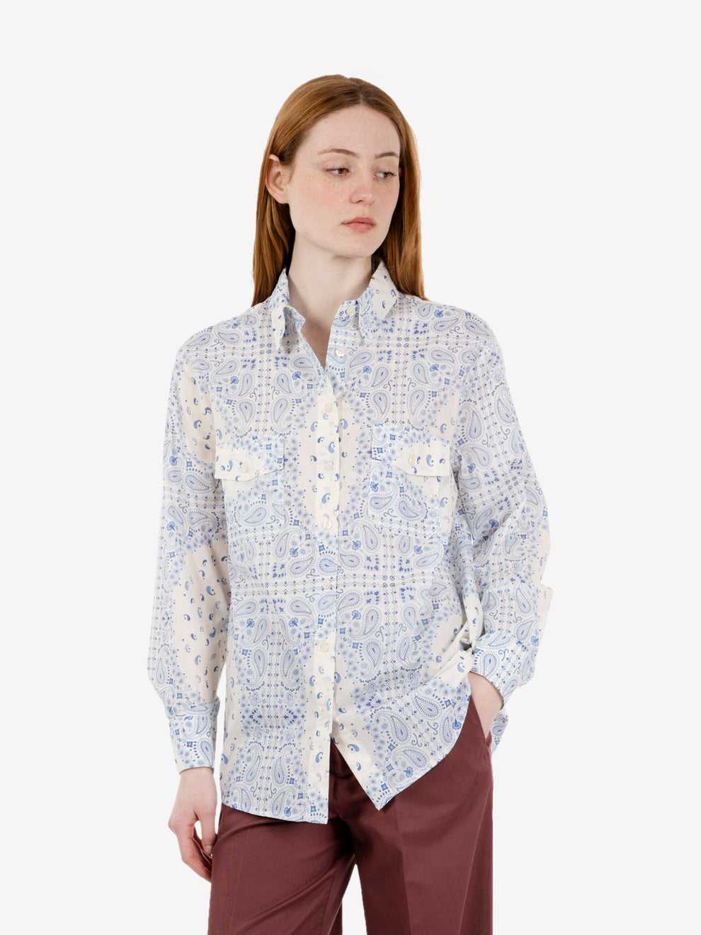 Bandana print sky shirt