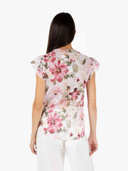 STIMM - Camicia fantasia floreale rosa